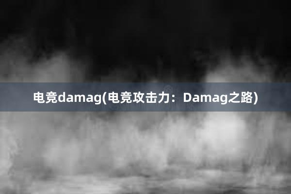 电竞damag(电竞攻击力：Damag之路)