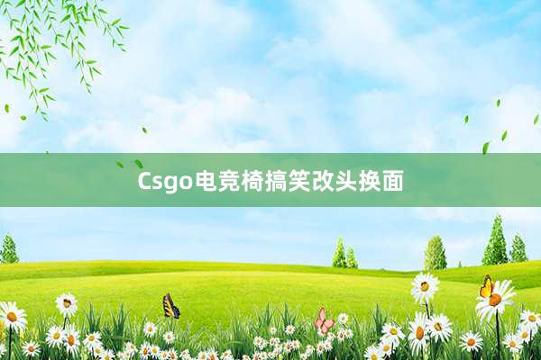 Csgo电竞椅搞笑改头换面