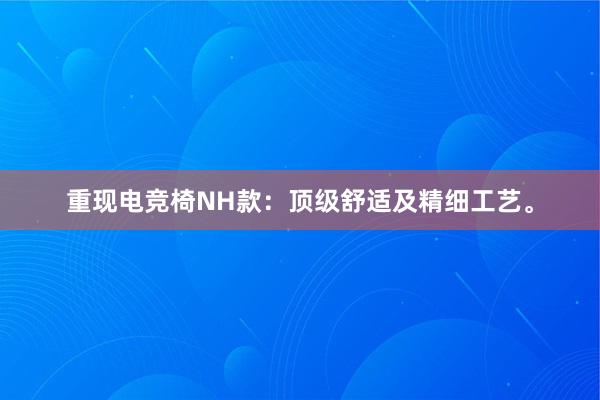 重现电竞椅NH款：顶级舒适及精细工艺。