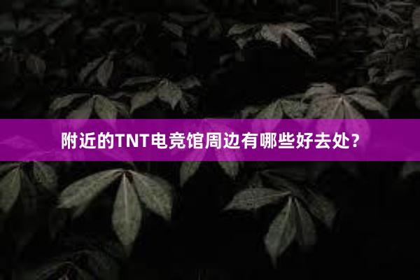 附近的TNT电竞馆周边有哪些好去处？