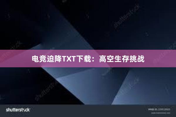 电竞迫降TXT下载：高空生存挑战